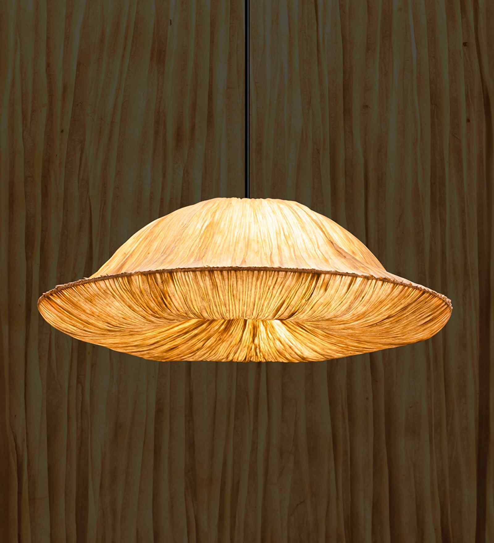 ORONYO-PARIJAT  | Handcrafted Pendant Lamp | E27 holder } with Bulb | RIPPL Lighting